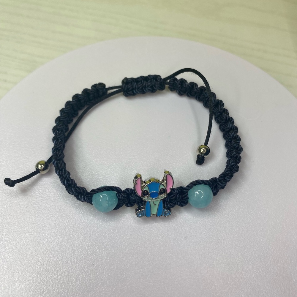 Stitch Black Braided Bracelet